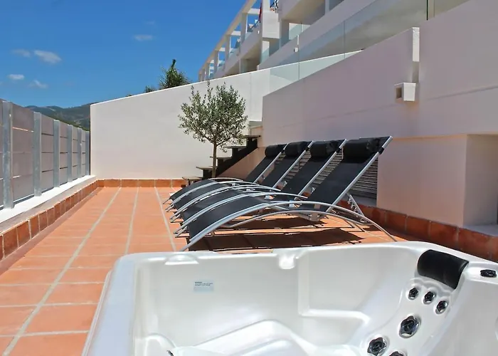 Modern With View To Gibraltar, Large Terrace And Jacuzzi
