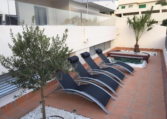 Modern With View To Gibraltar, Large Terrace And Jacuzzi